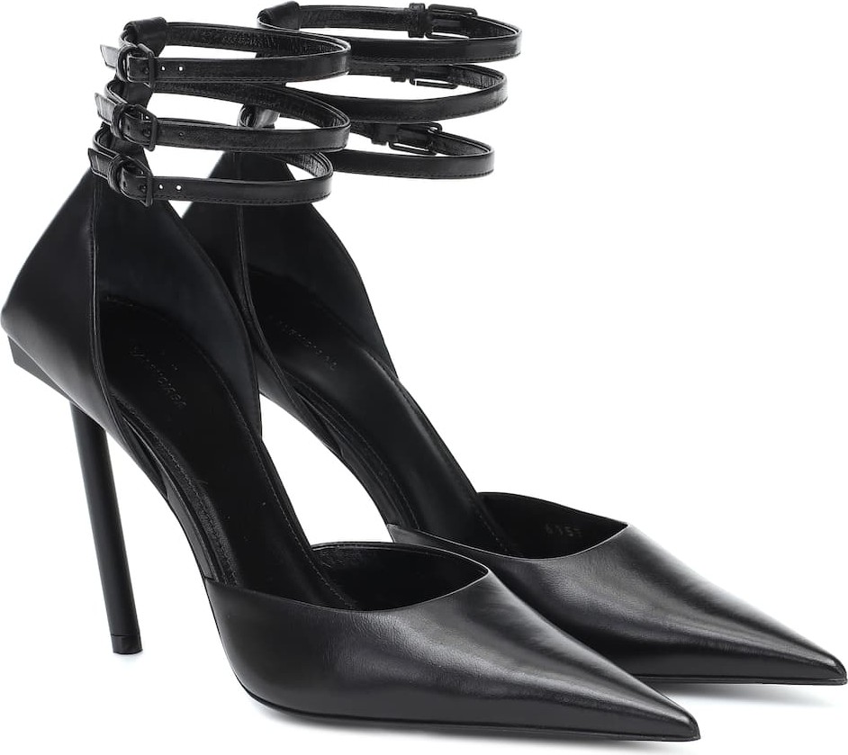 Balenciaga Slash Heel leather pumps