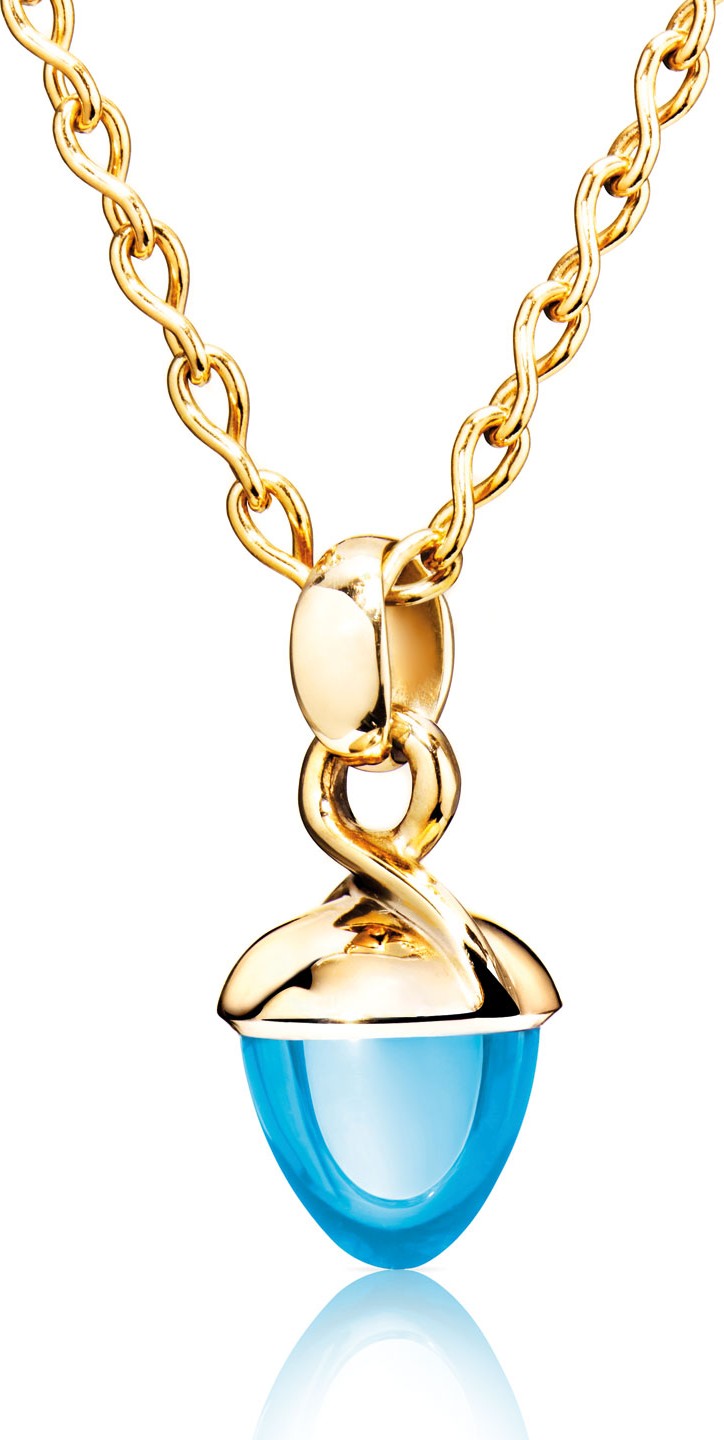 Tamara Comolli MIKADO BOUQUET 18k Rose Gold Swiss Blue Topaz Pendant