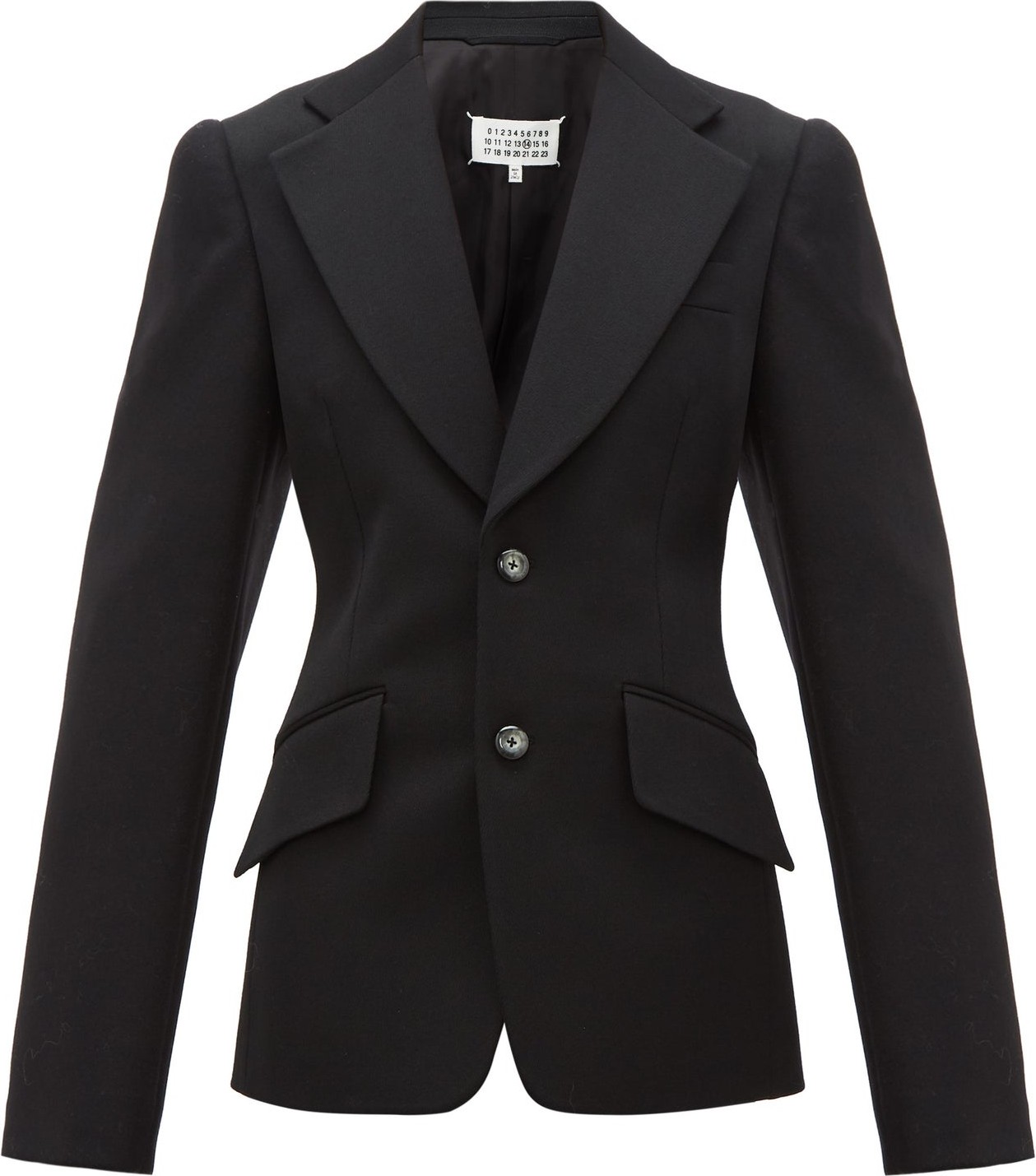 Maison Margiela Oversize-sleeved wool suit jacket