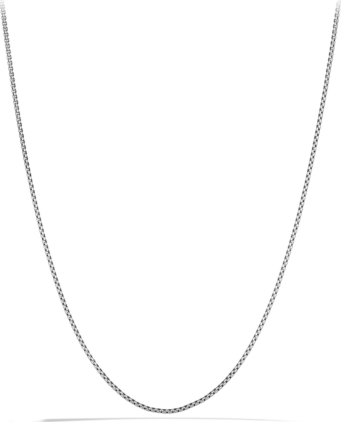 David Yurman Box Chain Necklace with Gold, 18"L