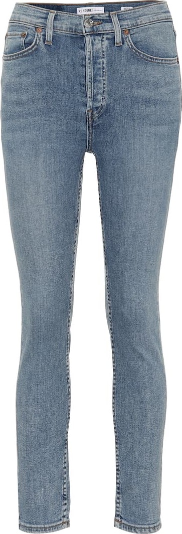 RE/DONE Cropped high-rise skinny jeans