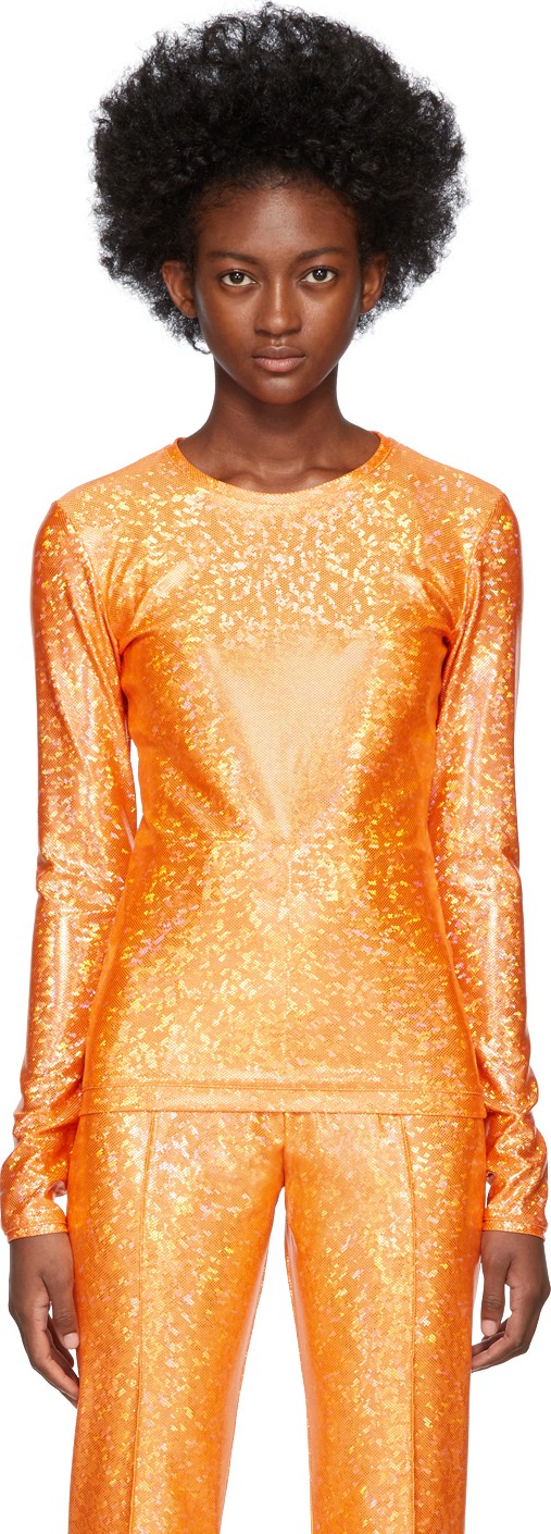 Saks Potts Orange Shimmer Saya Top