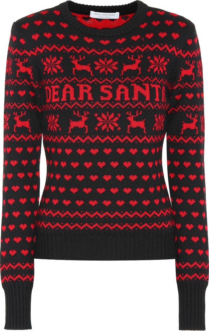 Philosophy Di Lorenzo Serafini Dear Santa virgin wool sweater