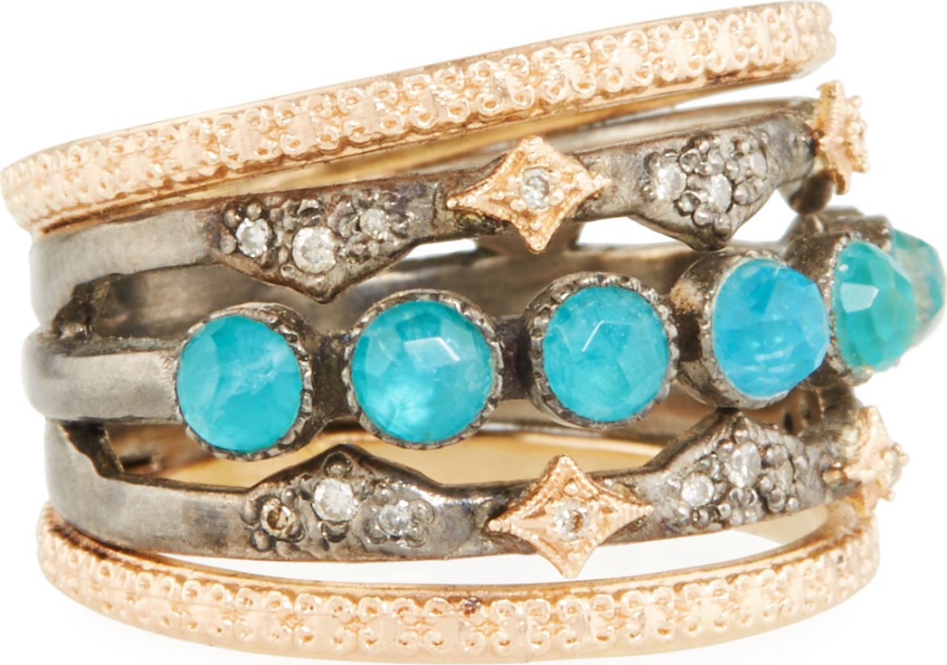 Armenta New World Multi-Band Ring, Size 7