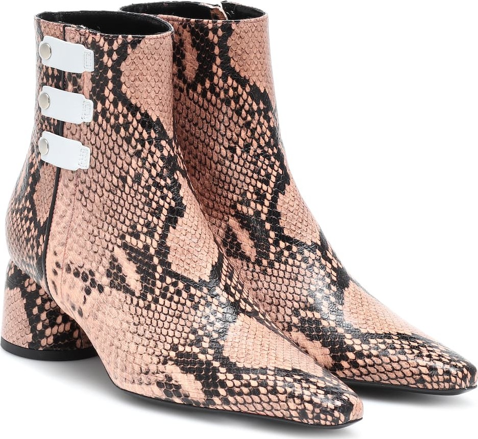 Ellery Printed leather ankle boots