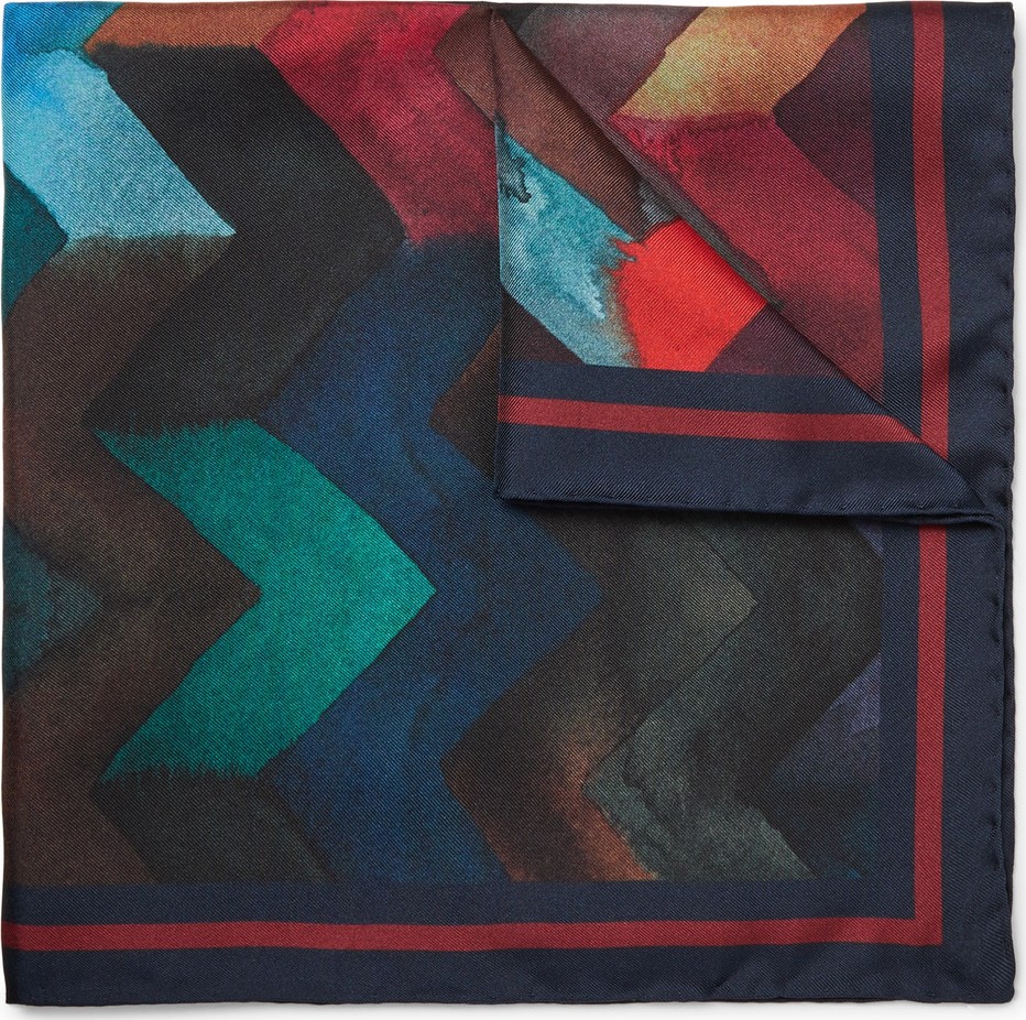 Missoni Printed Silk-Twill Pocket Square