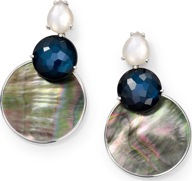 IPPOLITA Wonderland Overlap Snowman Earrings in Moroccan Dust