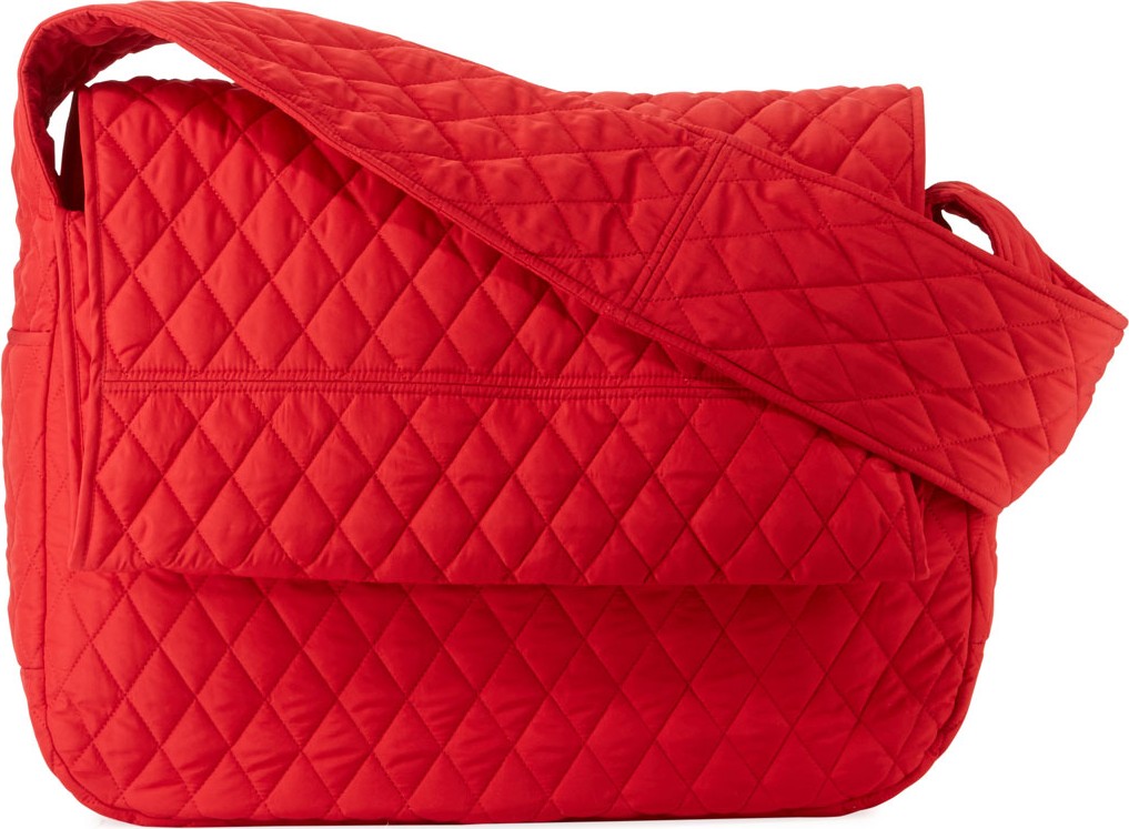 Norma Kamali Quilted Shoulder Sack Bag