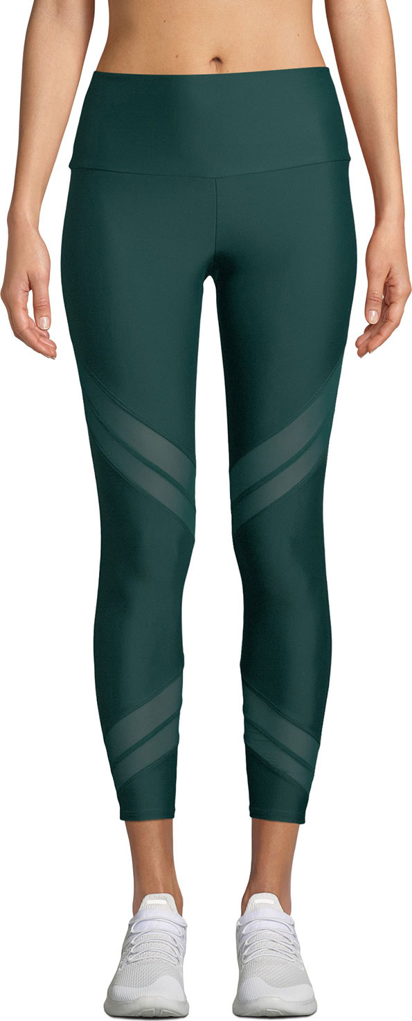 ONZIE Sporty Mesh-Inset Activewear Leggings