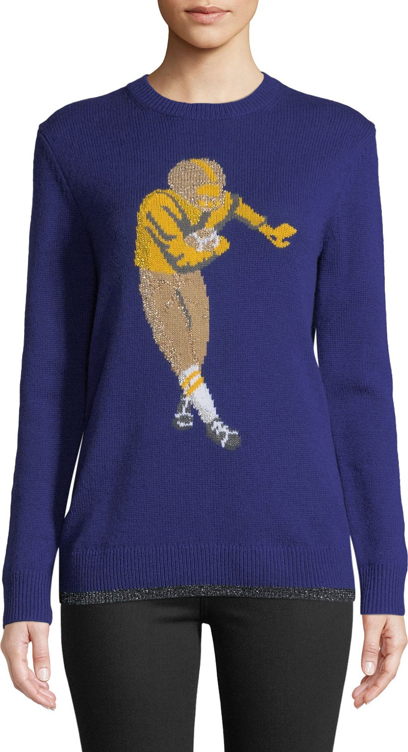 COACH Football Intarsia Sweater