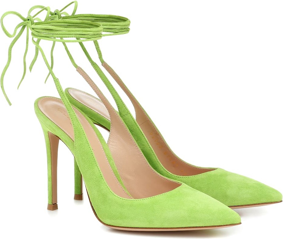 Gianvito Rossi Irene 105 suede pumps