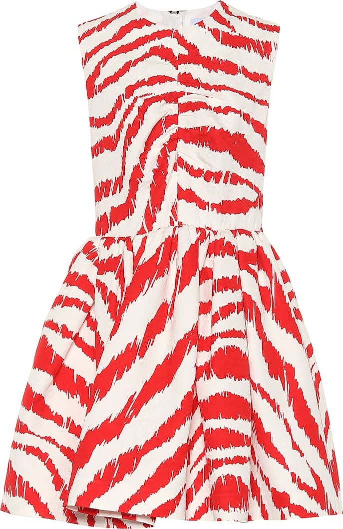 MSGM Jacquard cotton-blend minidress