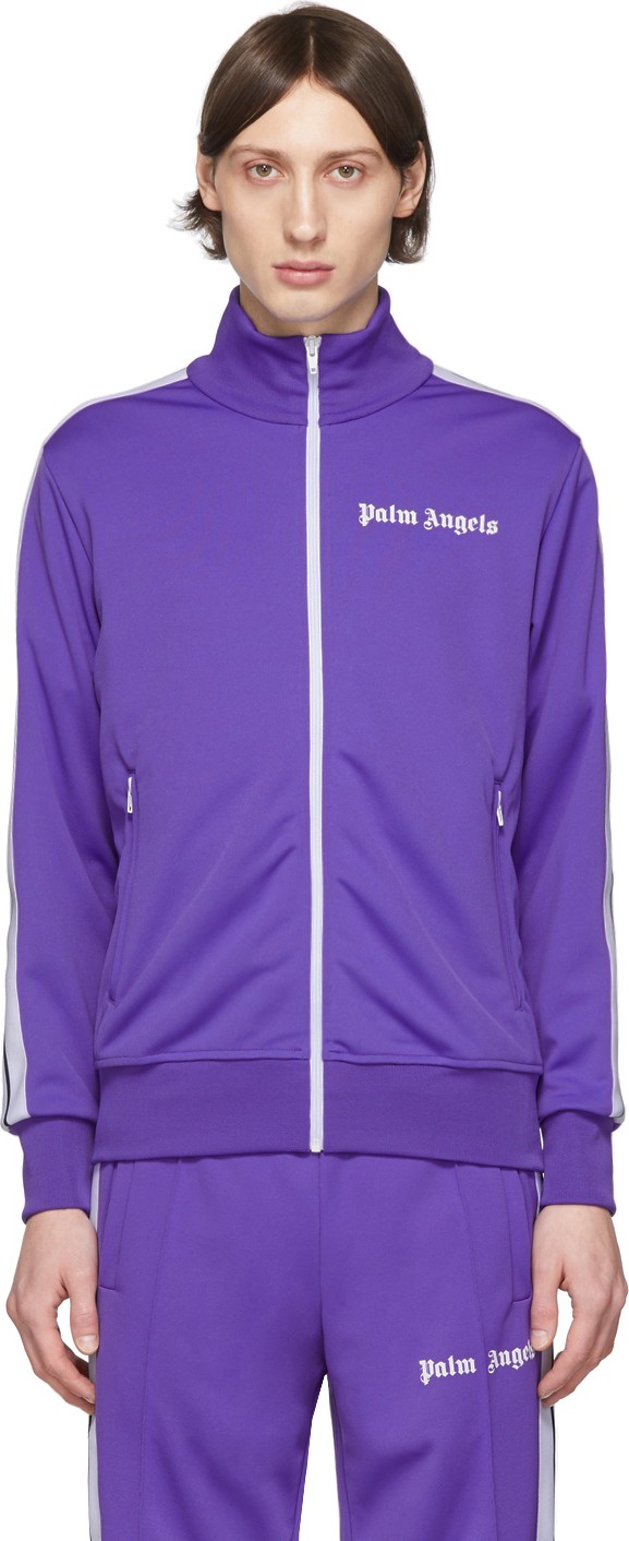Palm Angels Purple Classic Track Jacket