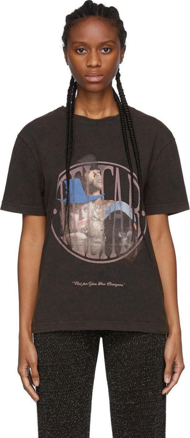 Telfar Black Hot Tub 'Country' T-Shirt