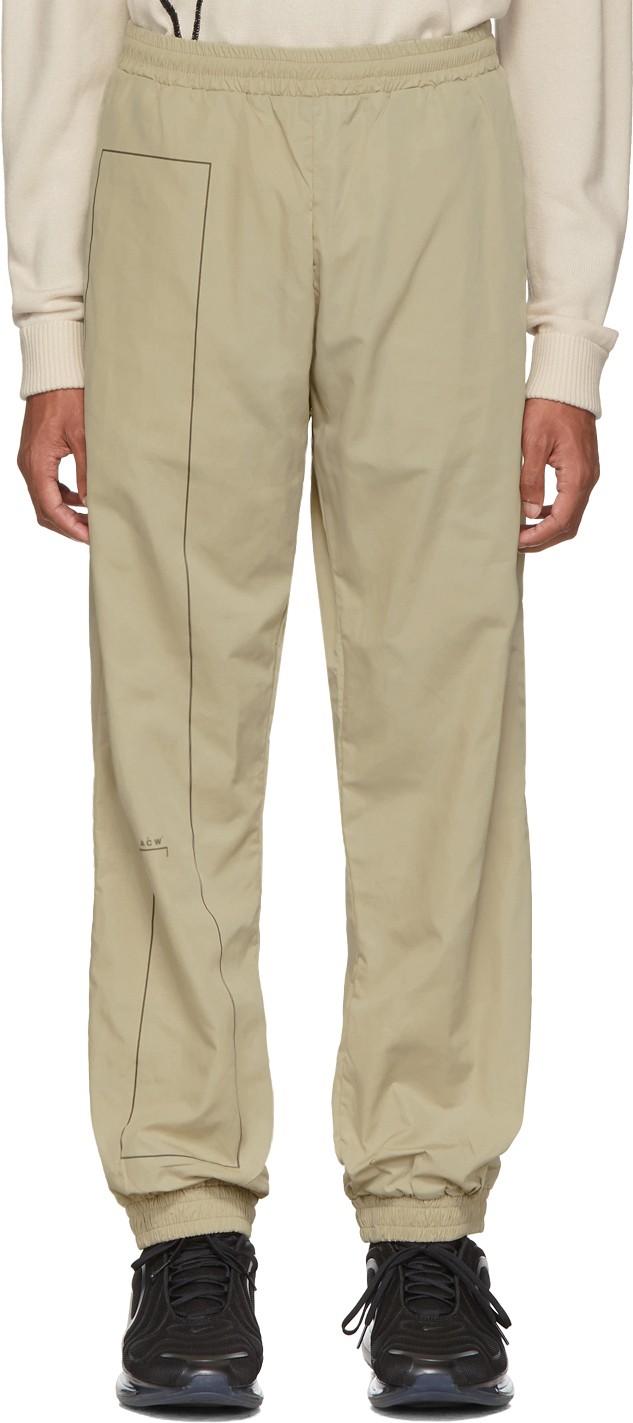 A-Cold-Wall* Taupe Rectangle Print Lounge Pants