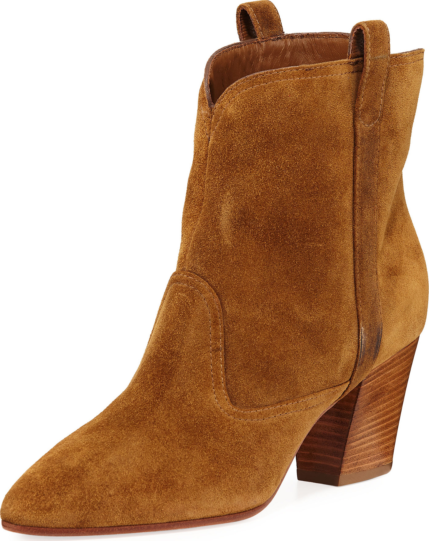 Laurence Dacade Sheryll Split Calf Suede Western Booties
