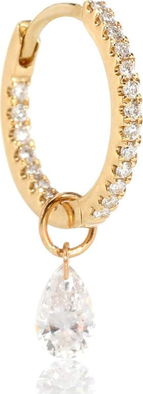 Maria Tash 18kt gold single earring with diamonds