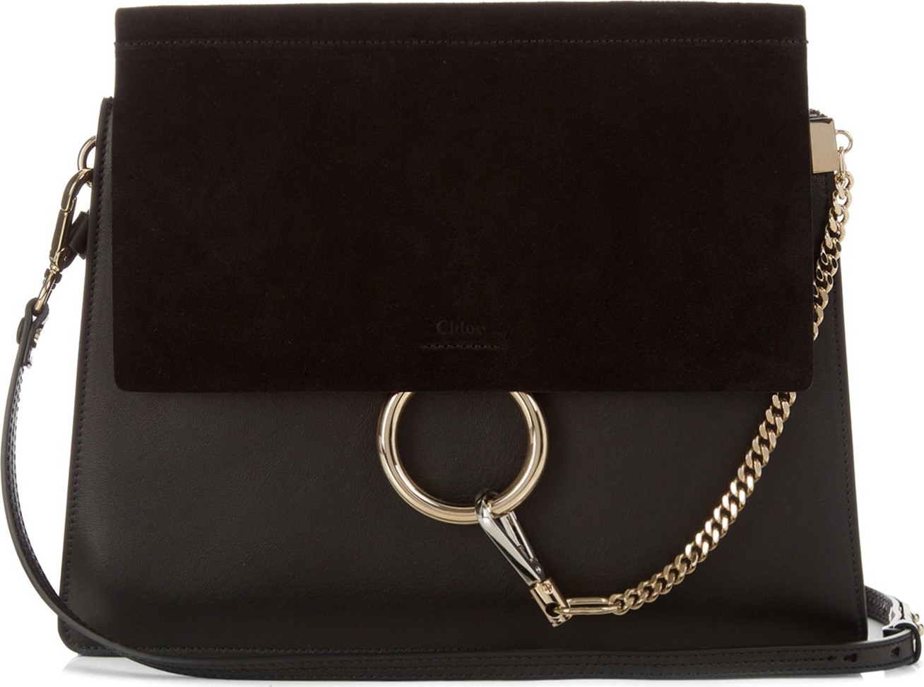 Chloe Faye leather and suede shoulder bag