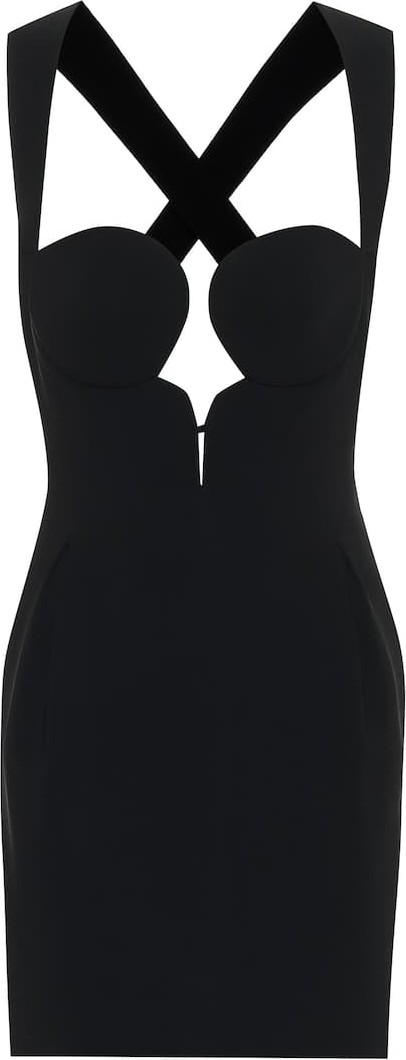 Versace Stretch-crêpe minidress