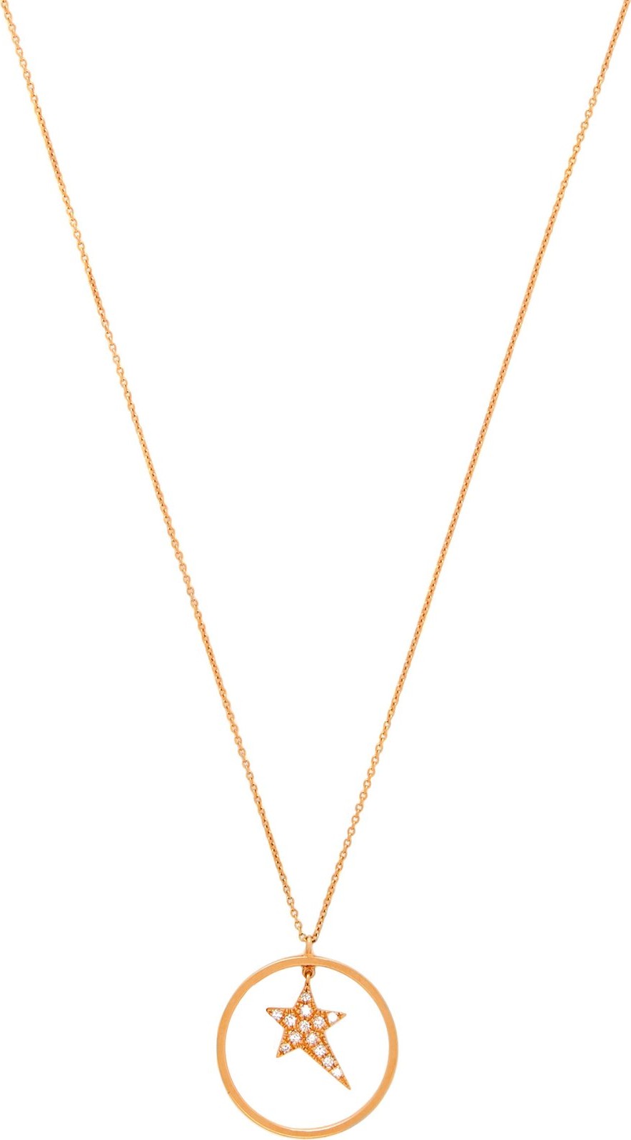 Diane Kordas Star 18kt rose-gold & diamond necklace