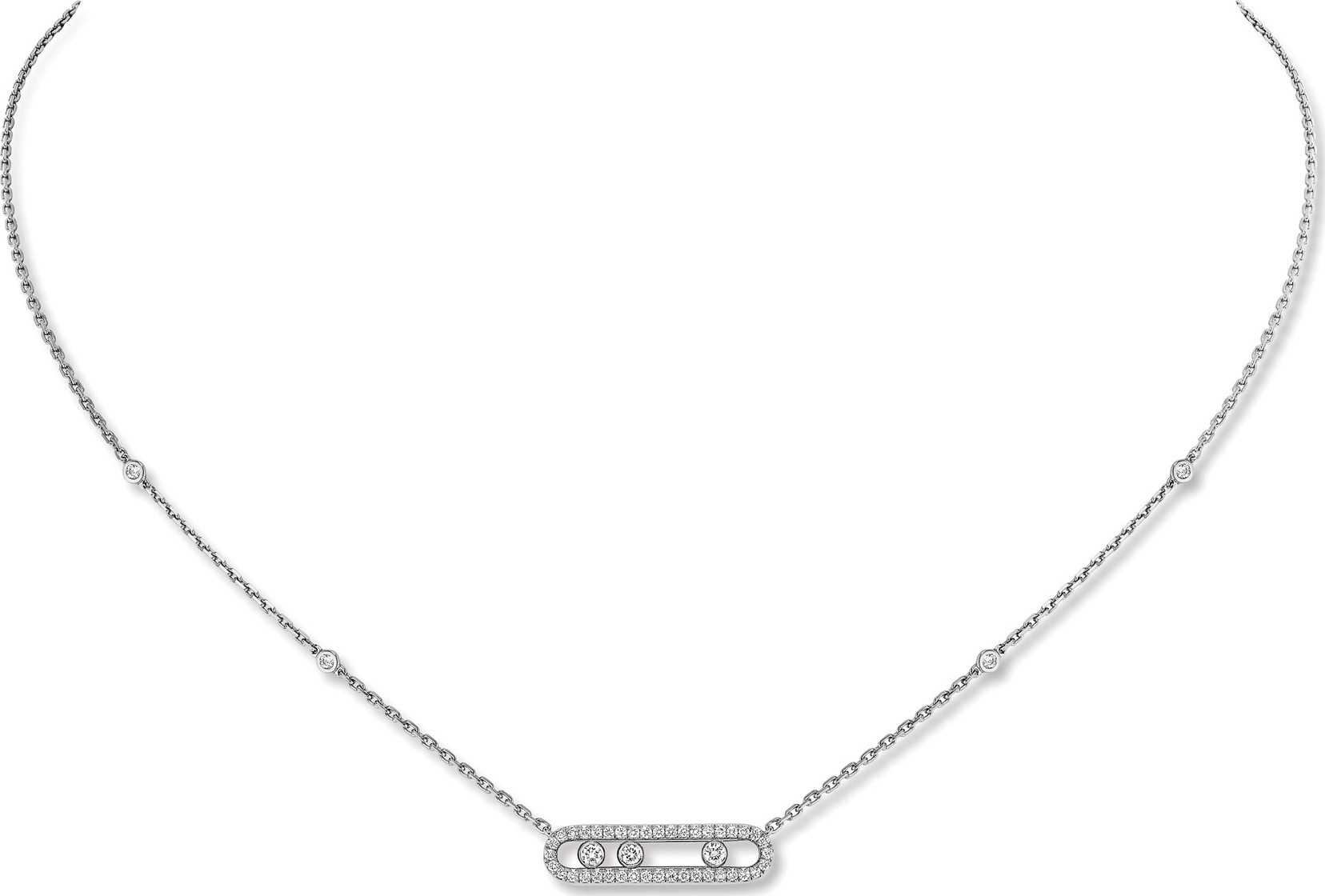Messika Baby Pavé Move Pendant Necklace