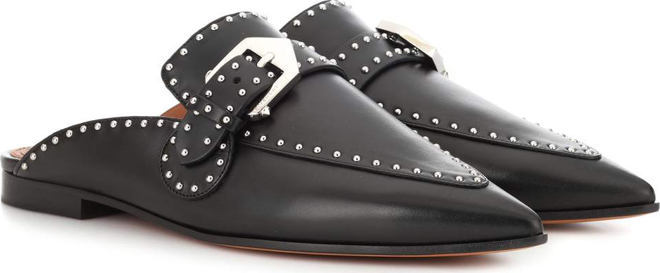 Givenchy Studded leather slippers
