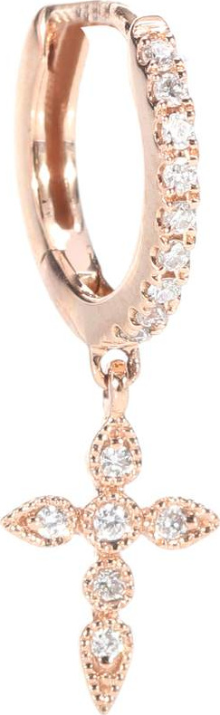 Stone Paris Tiny Hoop Céleste 18kt rose gold and diamond earring