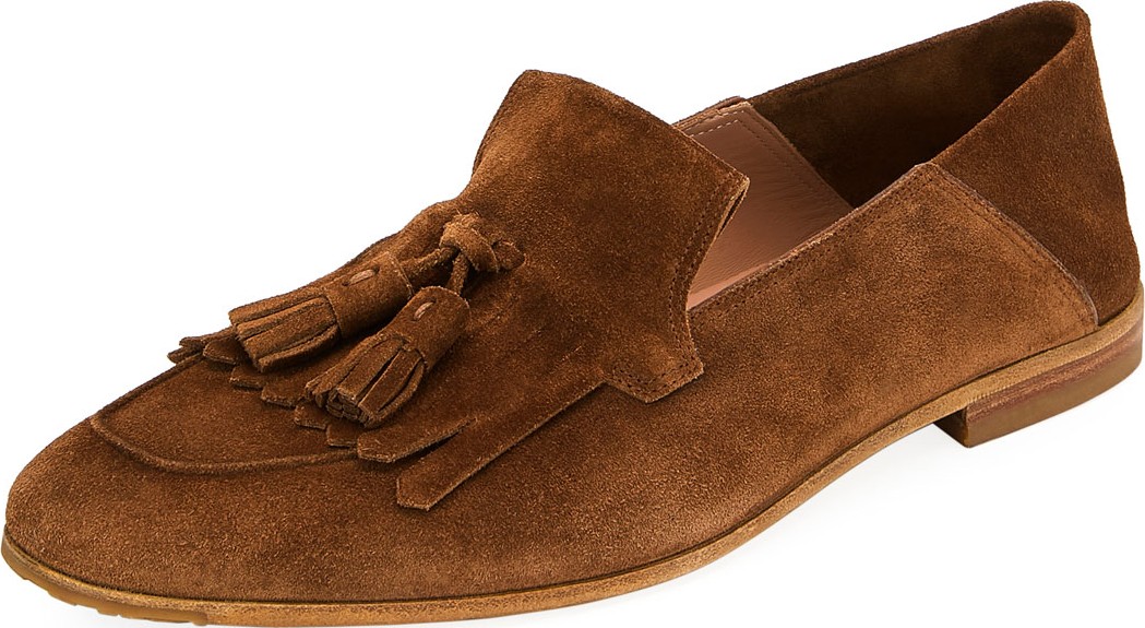 Salvatore Ferragamo Men's Leather Loafers with Tassels
