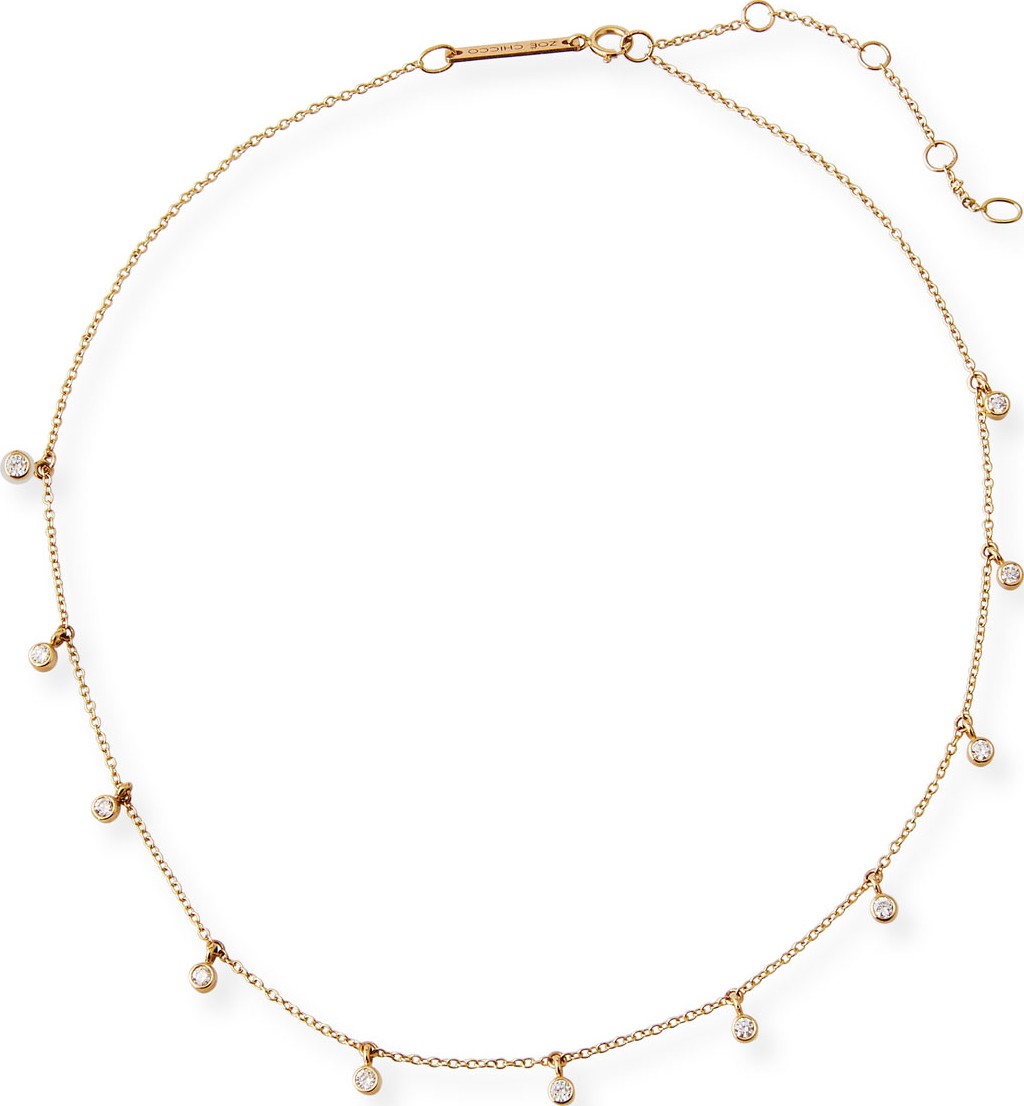 Zoe Chicco 14k Diamond Dangle Necklace
