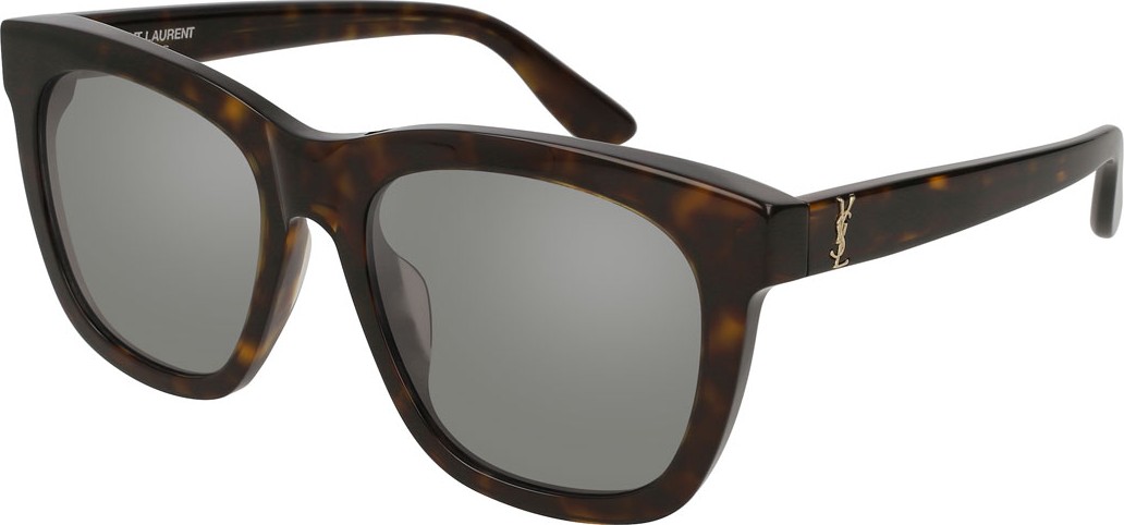Saint Laurent Square Acetate Sunglasses, Brown