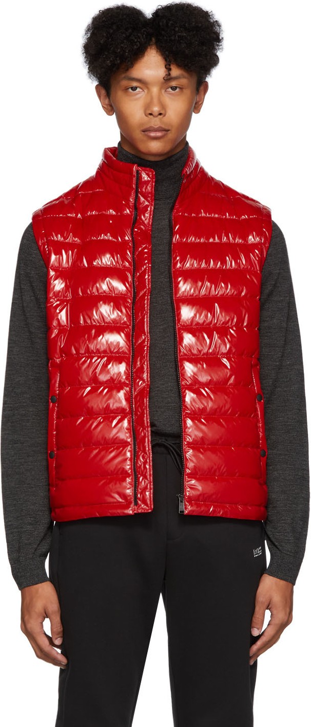 BOSS Hugo Boss Red Down Cilli Vest