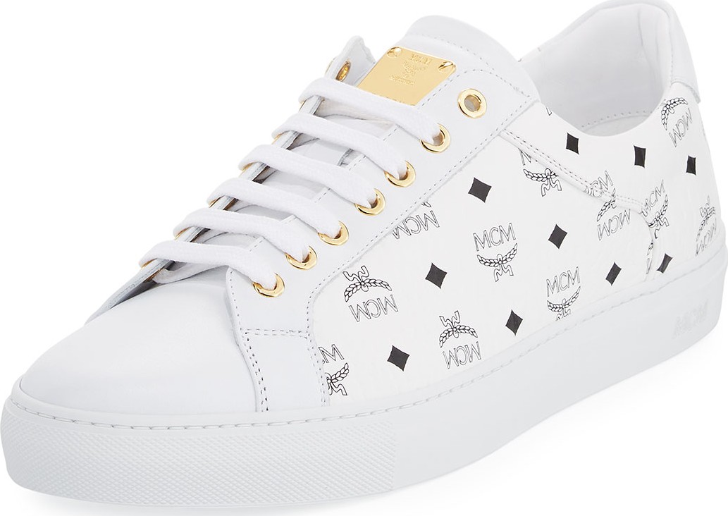 MCM Visetos Men's Low-Top Sneakers