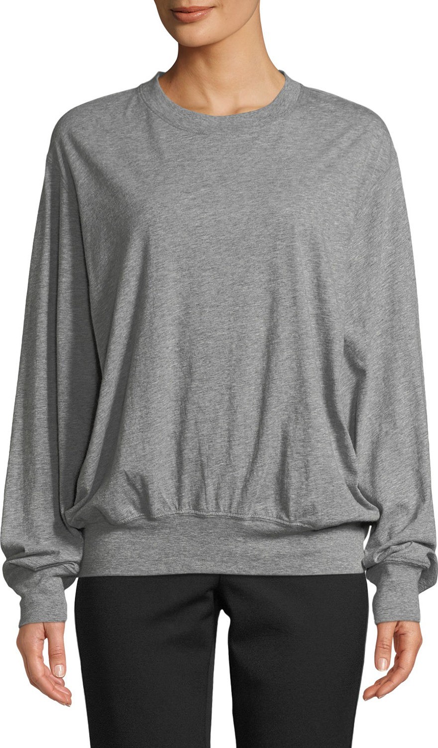 Vince Alpaca-Blend Crewneck Pullover Top