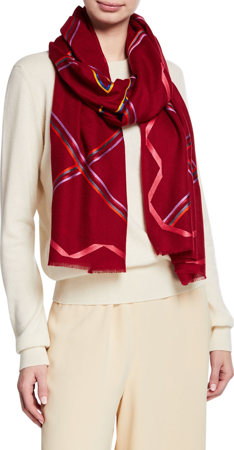 K Janavi A Fresh Space Cashmere Scarf