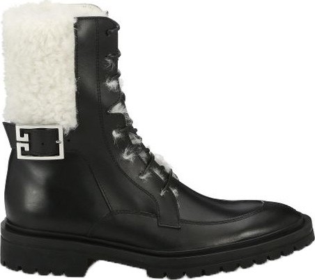 Givenchy Aviator Shearling-lined Ankle Boots
