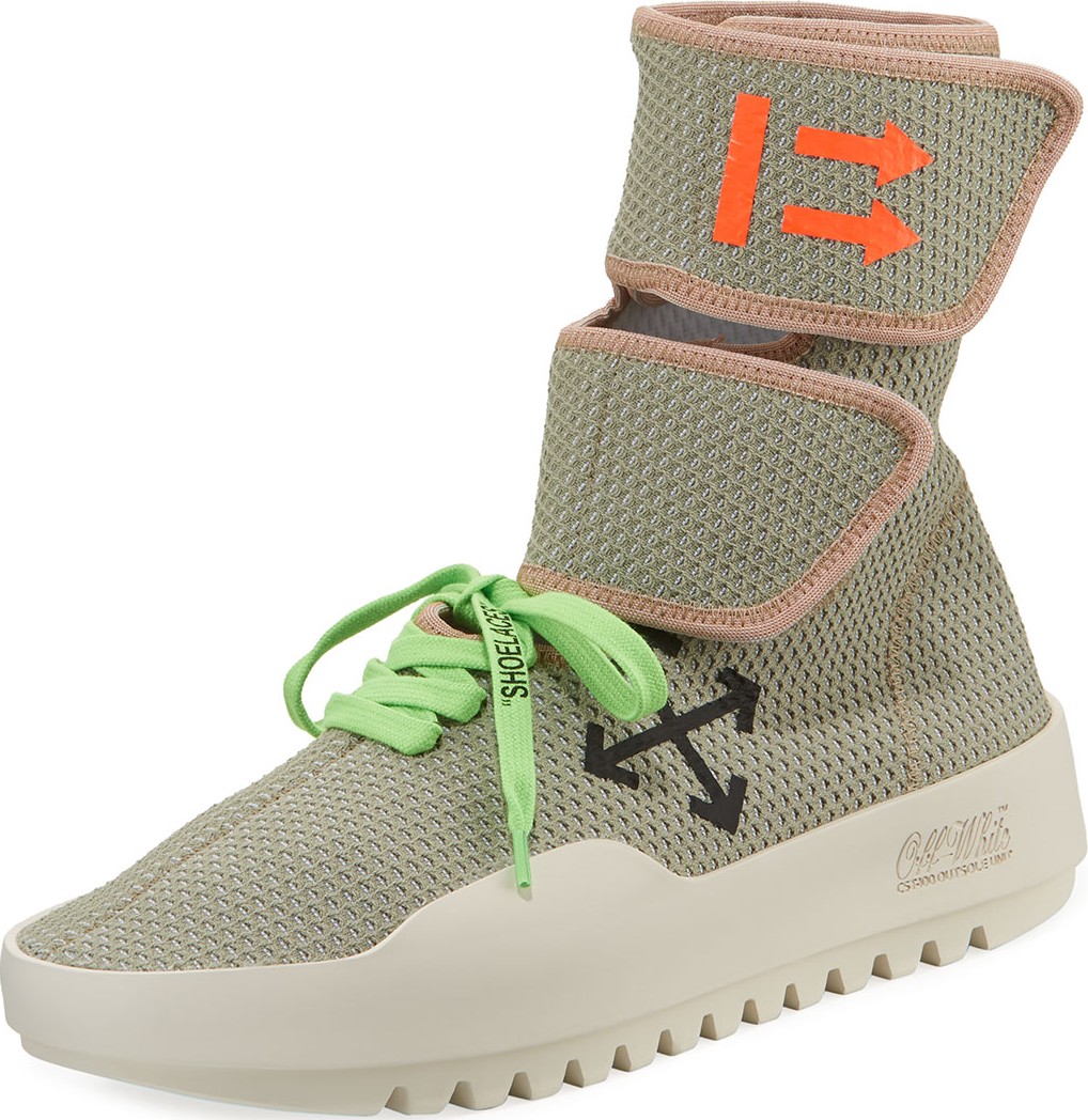 Off White Men's MotoWrap Sneakers, Gray