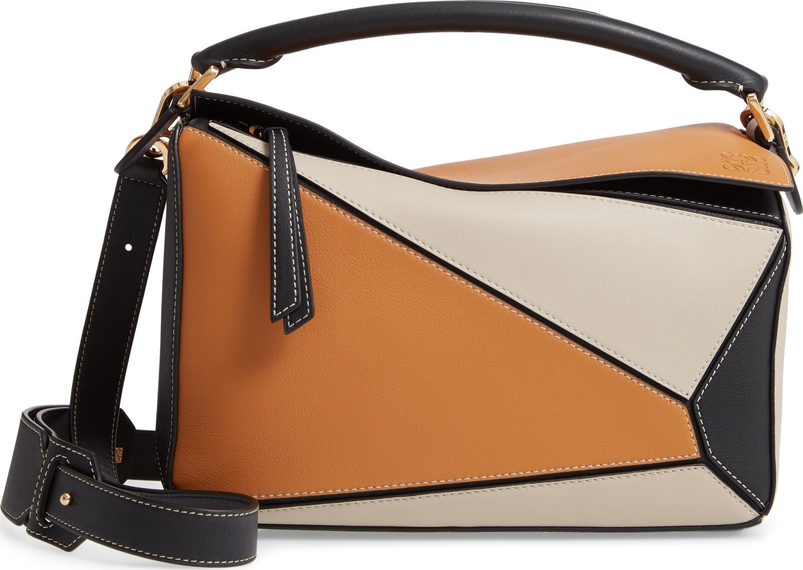LOEWE Puzzle Calfskin Leather Shoulder Bag