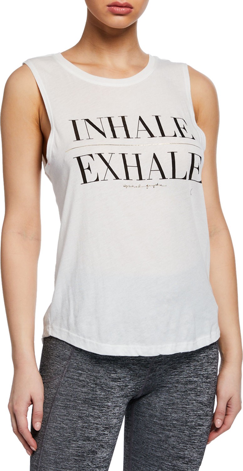 Spiritual Gangster Inhale Graphic Muscle Tank
