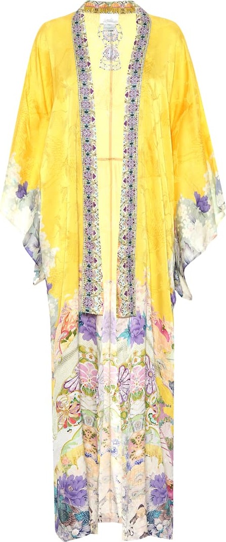 Camilla Embellished silk kimono