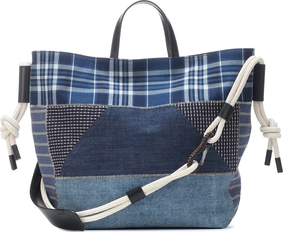 Etro Patchwork denim tote