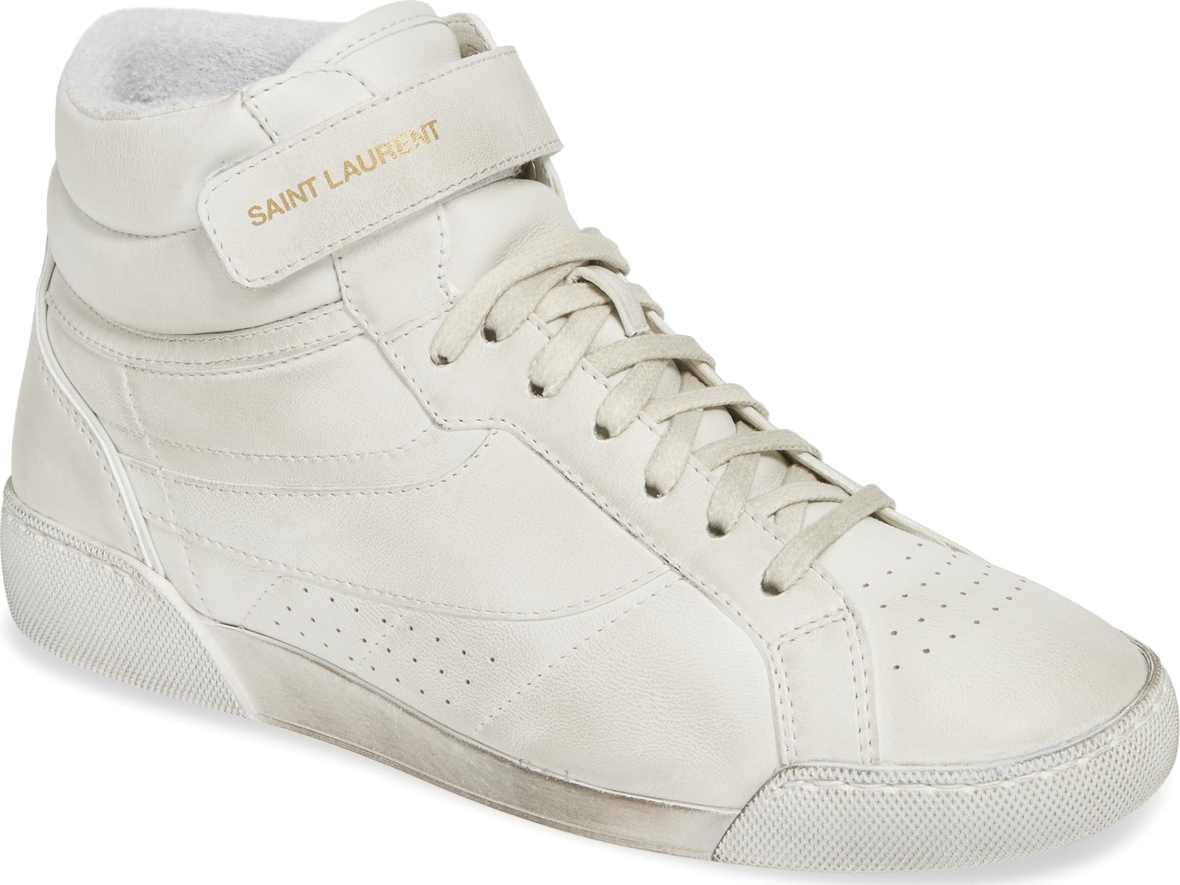 Saint Laurent Lenny Mid-Top Sneaker
