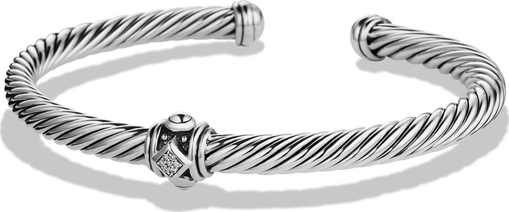 David Yurman 5mm Renaissance Diamond Station Bracelet