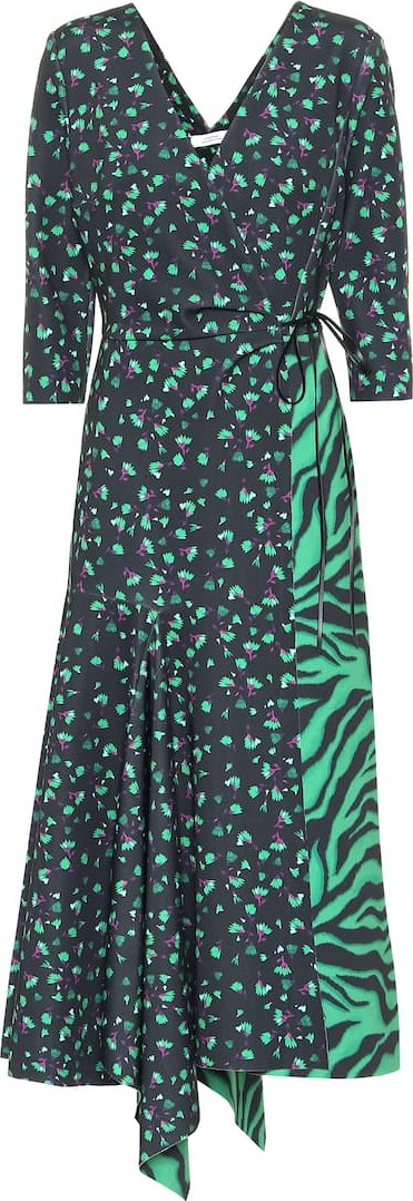 Dorothee Schumacher Exotic Escape printed midi wrap dress