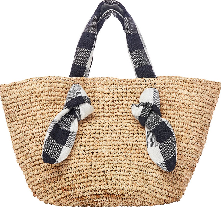 Loeffler Randall Hazel Straw Wide Tote Bag