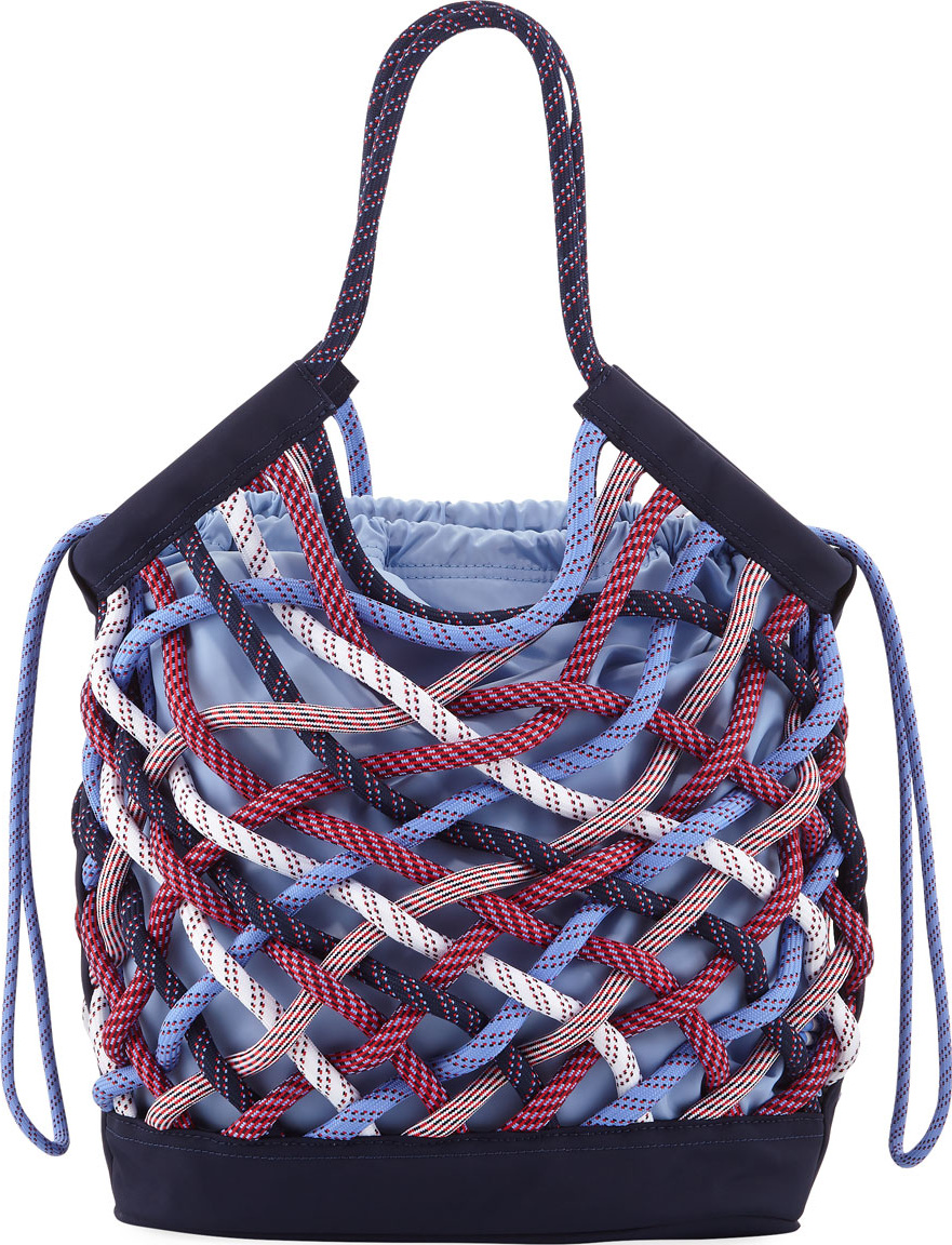 Tory Sport Woven Rope Tote Bag
