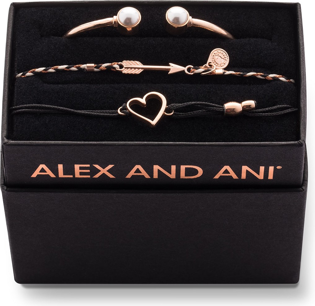 Alex and Ani Pearly Cuff Bracelet Boxed Gift Set, Gold