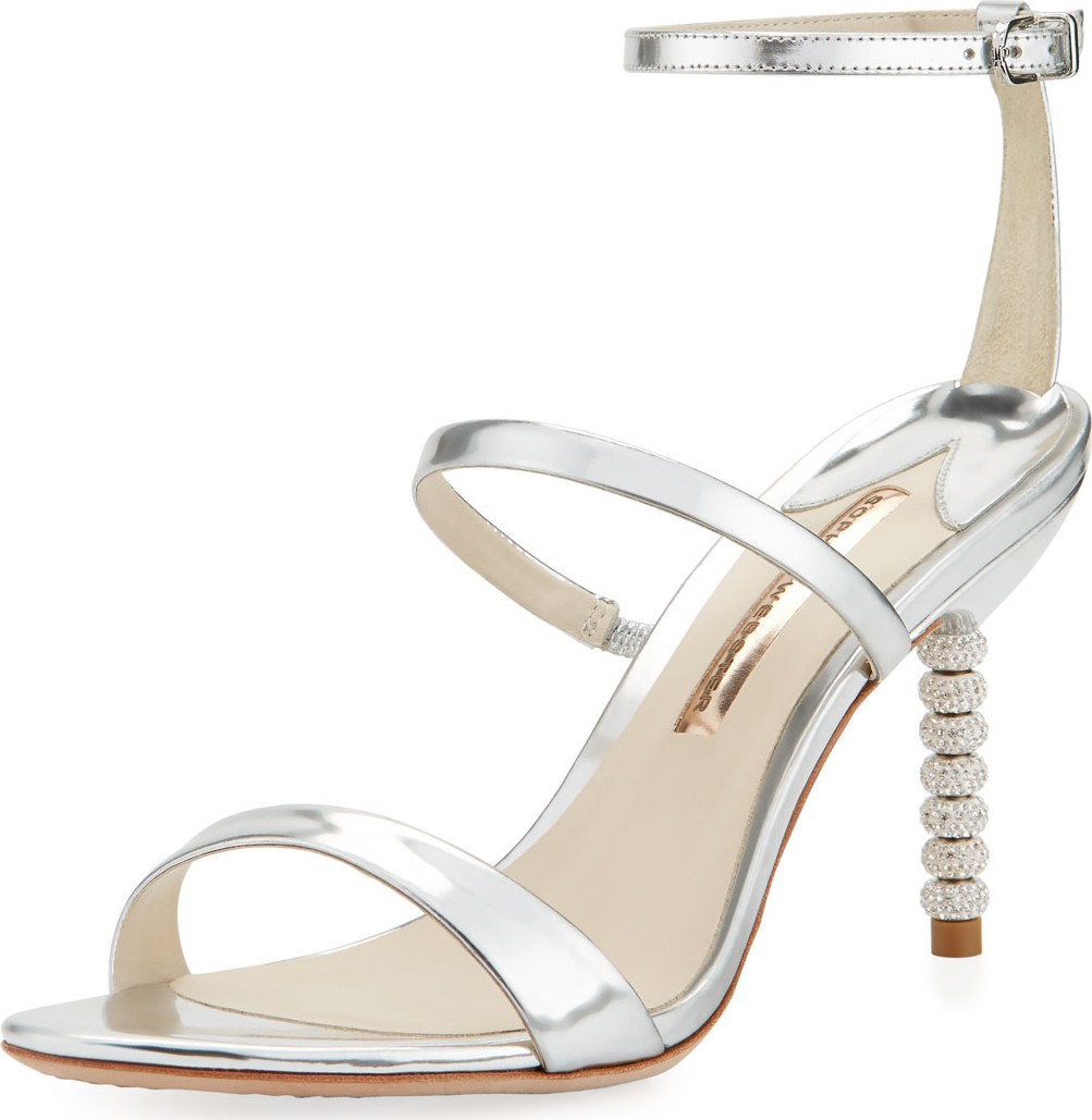 Sophia Webster Rosalind 85mm Metallic Three-Strap Sandal