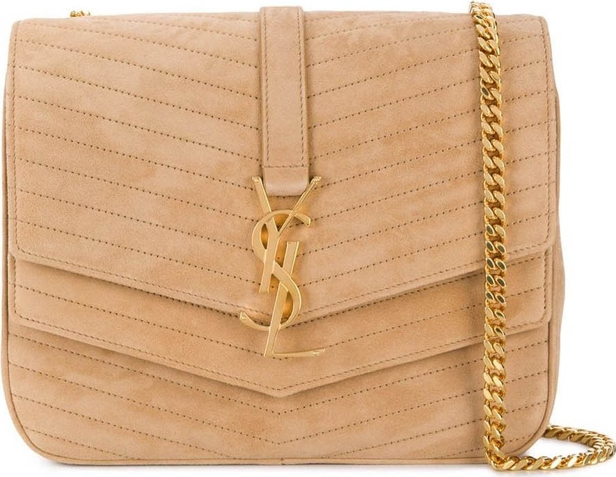 Saint Laurent Sulpice quilted beige crossbody
