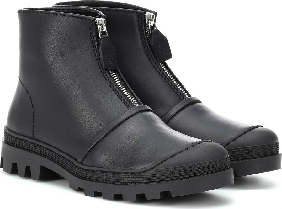LOEWE Leather ankle boots