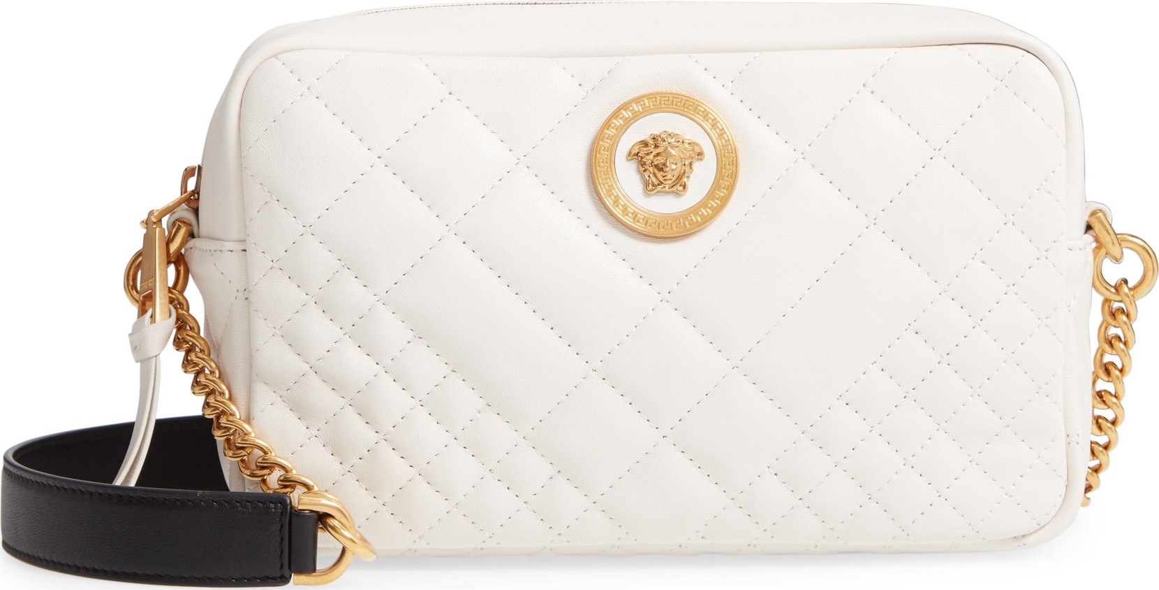 Versace Tribute Quilted Leather Camera Bag